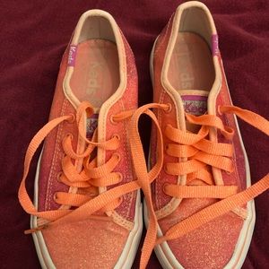 KEDS glittery pink/peach shoes
